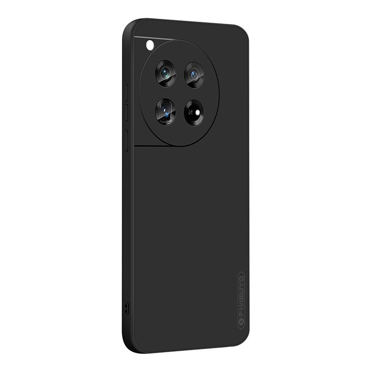 PINWUYO JK Touching Series For OnePlus 12 5G Case Anti-Scratch Soft TPU Back Cover - Black