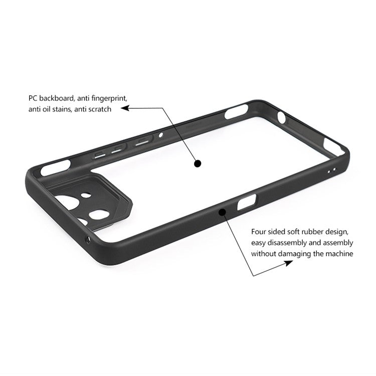 For Asus ROG Phone 8 5G / Phone 8 Pro 5G Cell Phone Cases Slim-Fit TPU + PC Cover