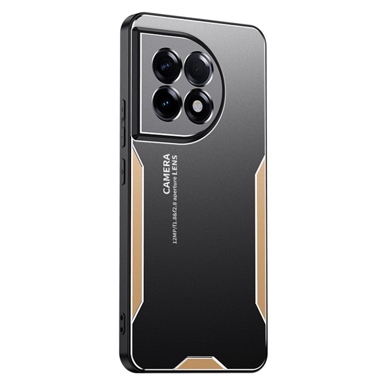 For OnePlus Ace 2 5G / 11R 5G Slim Case Anti-Drop Hybrid Matte Phone Cover - Gold