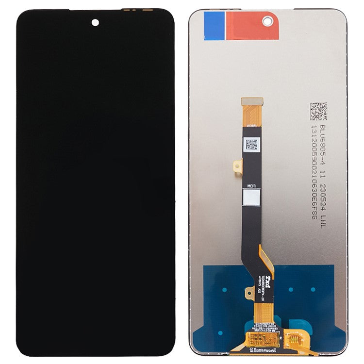 For TECNO Pova 5 Pro 5G LH8n LCD Screen and Digitizer Assembly Part (Without Logo, Grade C)