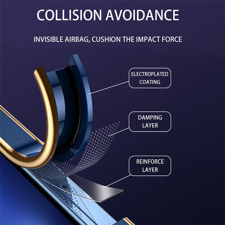 TPU Phone Cover For Samsung Galaxy A55 5G Shockproof Electroplating Phone Protective Cover - Black