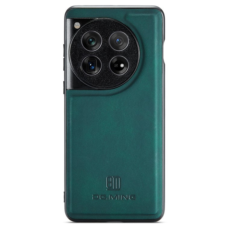 DG.MING For OnePlus 12 5G Case Leather+PC+TPU Anti-Drop Phone Cover - Green