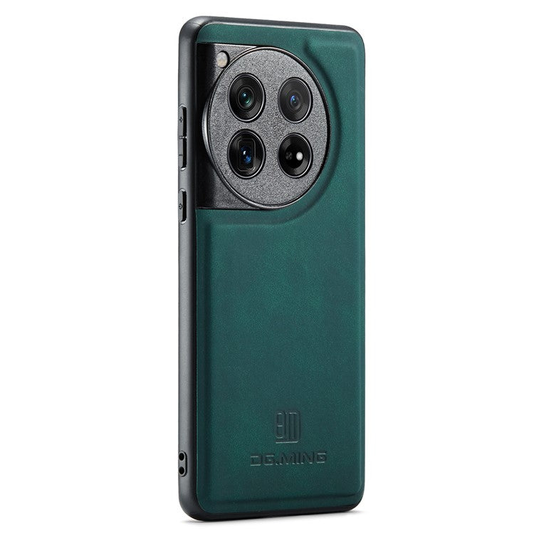DG.MING For OnePlus 12 5G Case Leather+PC+TPU Anti-Drop Phone Cover - Green