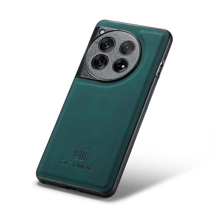DG.MING For OnePlus 12 5G Case Leather+PC+TPU Anti-Drop Phone Cover - Green