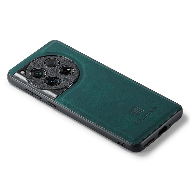 DG.MING For OnePlus 12 5G Case Leather+PC+TPU Anti-Drop Phone Cover - Green