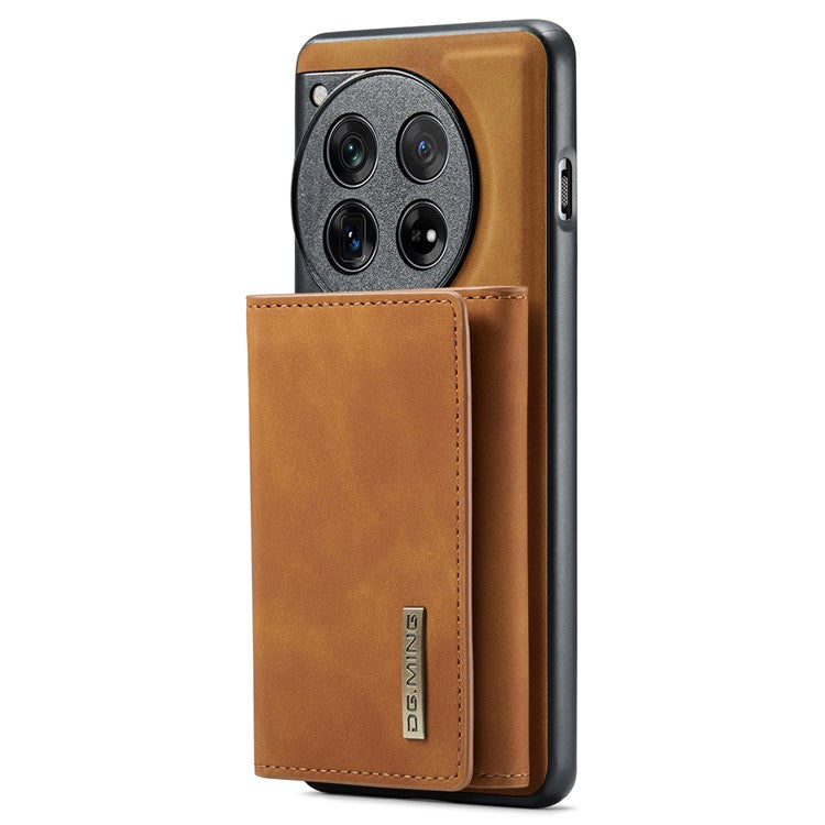 DG.MING M1 Series for OnePlus 12 5G Case Detachable Wallet Phone Cover - Brown