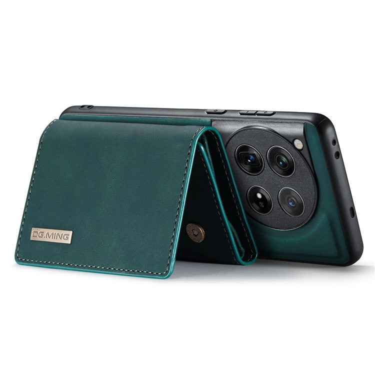 DG.MING M1 Series for OnePlus 12 5G Case Detachable Wallet Phone Cover - Green