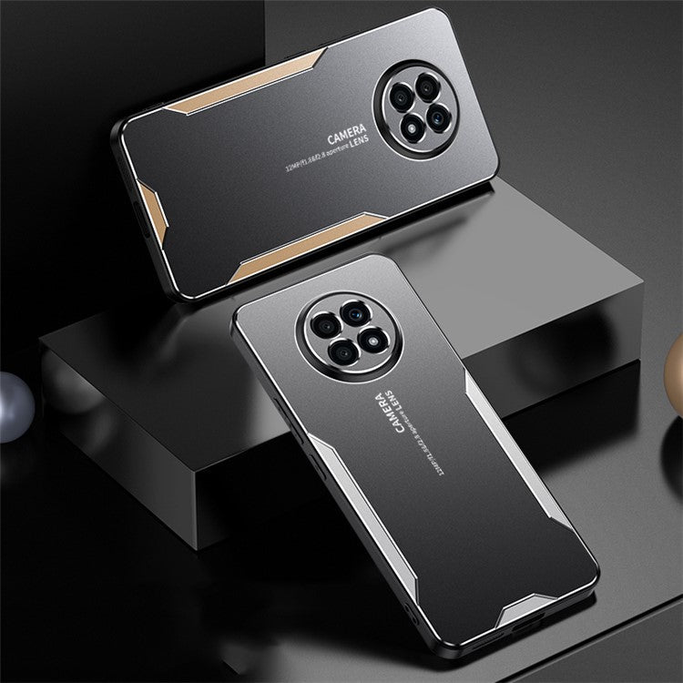 For Honor X20 Phone Case Aluminum Alloy Matte Back Defender Cover - Silver