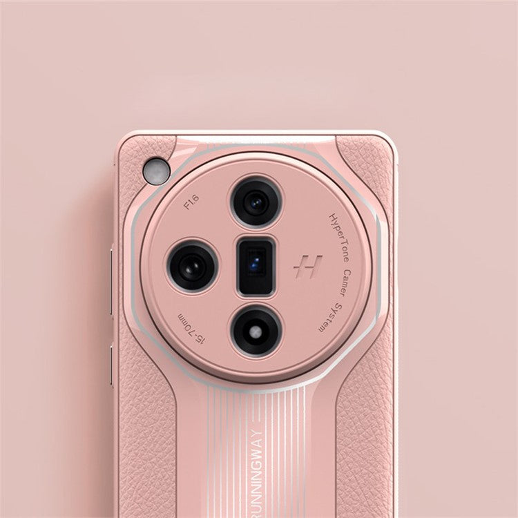 Q.COO Super Running Series 2 for Oppo Find X7 Ultra Case Ultra Slim PU Leather+Acrylic+TPU Phone Cover - Black