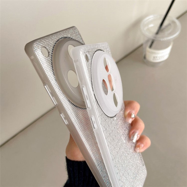 Q.COO For Oppo Find X7 Ultra Case Starry Sky Series Flexible TPU Protective Phone Cover - Pink