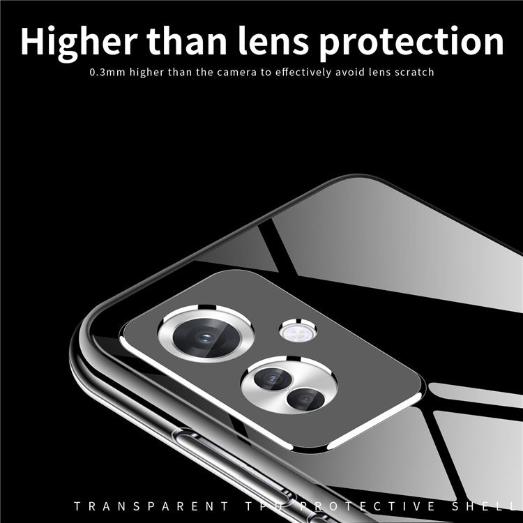 MOFI For Oppo Reno11 F 5G Case Flexible TPU Transparent Phone Cover