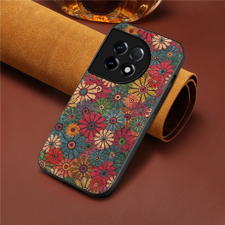 For OnePlus Ace 2 5G / 11R 5G Case Floral Series Leather+TPU+PC Phone Cover - Spring / Green