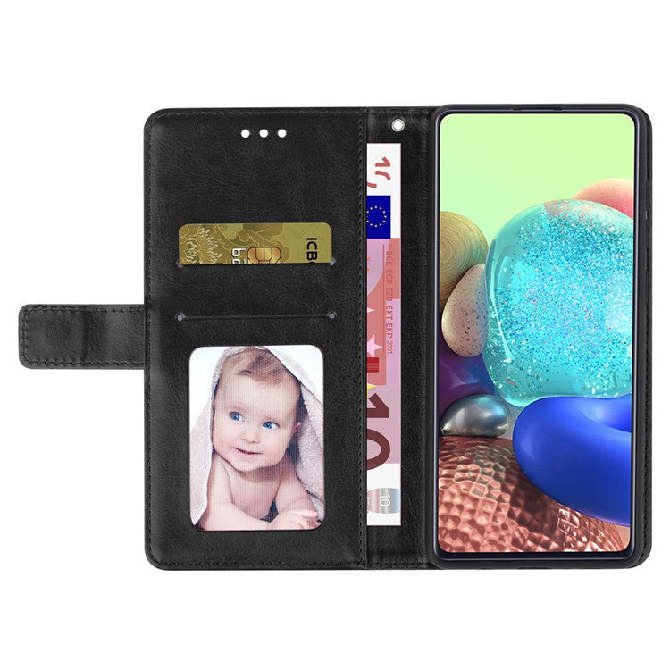 HT01 For OnePlus Nord CE4 5G Case Wallet PU Leather Cover Y-shaped Lines Imprinted - Black