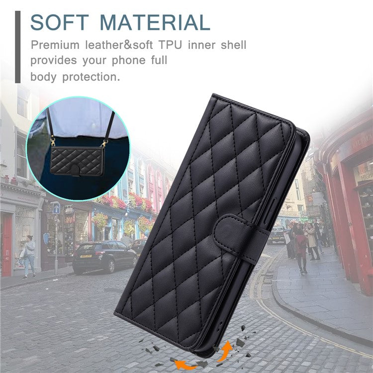 Leather Case for Oppo A77 5G / 4G / A77s 4G / A57 4G / A57 (2022) 5G / A57e 4G / A57s 4G / K10 5G / OnePlus Nord N20 SE 4G / N300 5G / Realme Narzo 50 5G - Black