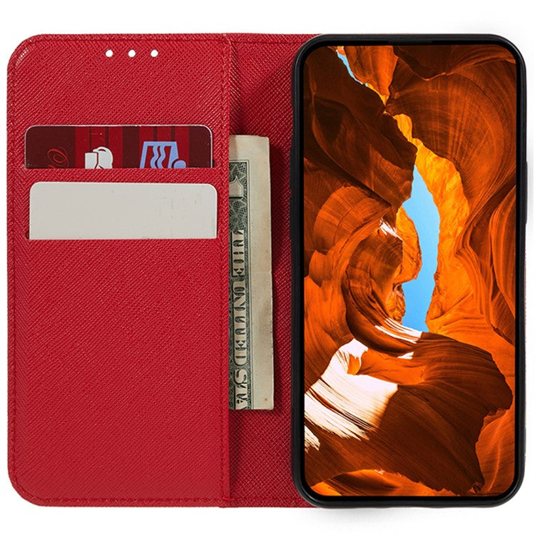 For OnePlus Nord N30 SE 5G Drop Resistant Case PU Leather Flip Phone Wallet Cover - Red