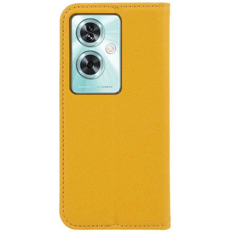 For OnePlus Nord N30 SE 5G Drop Resistant Case PU Leather Flip Phone Wallet Cover - Yellow