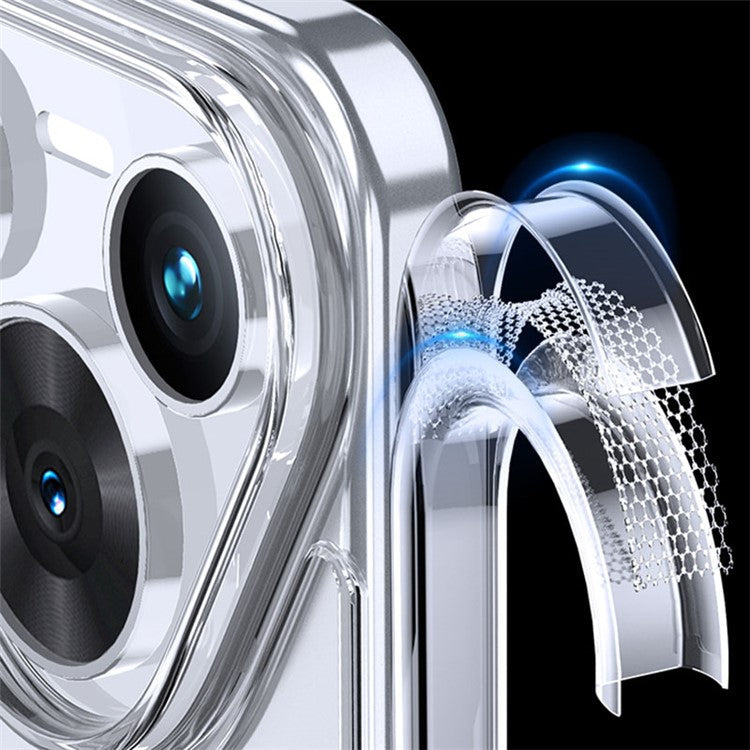 For Huawei Pura 70 Slim Phone Cases Compatible with MagSafe PC+TPU Phone Back Cover - Transparent