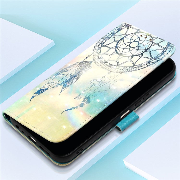 YB Pattern Printing Leather Series-2 For Oppo A79 5G / A2 5G Wallet Case Leather Phone Cover - Dream Wind Chime