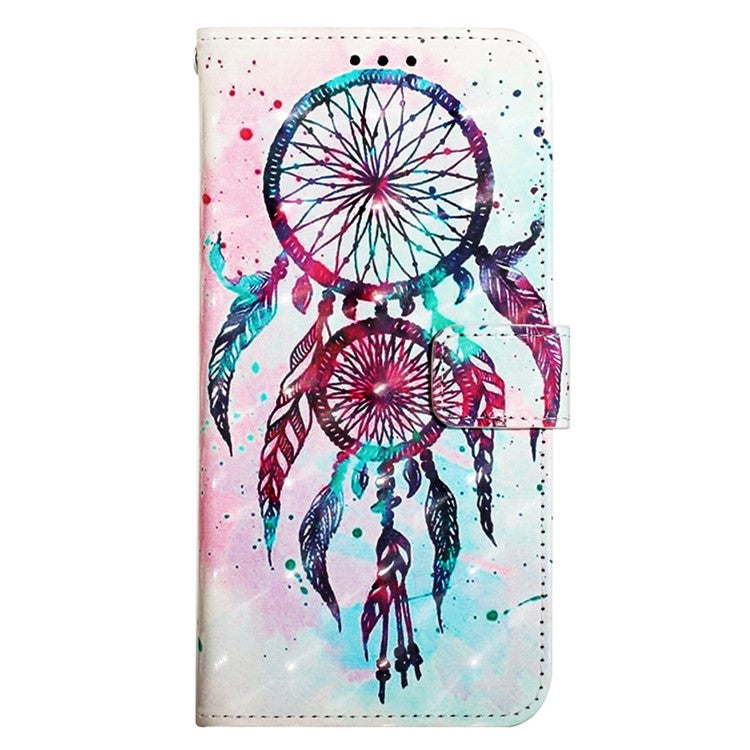 YB Pattern Printing Leather Series-2 For Oppo Reno11 5G (Global) Case Anti-Drop Leather Phone Cover - Colorful Wind Chime