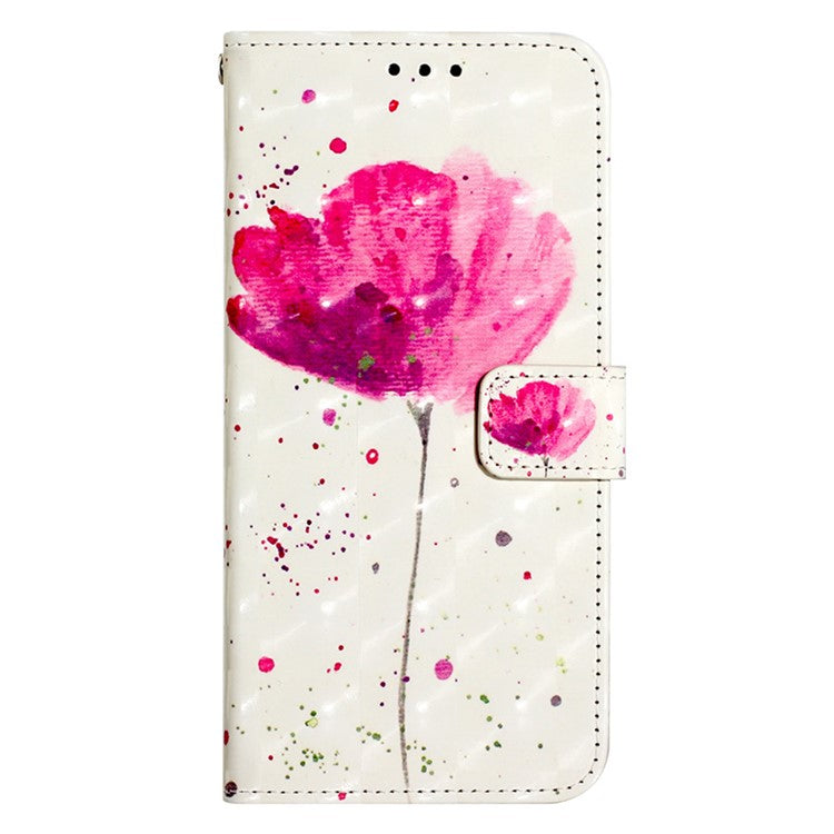 YB Pattern Printing Leather Series-2 For Oppo Reno11 5G (Global) Case Anti-Drop Leather Phone Cover - Flower