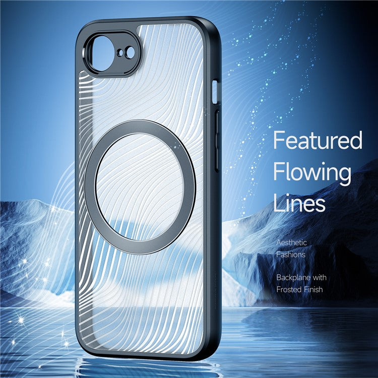 DUX DUCIS Aimo Series for iPhone 16e Case PC+TPU Phone Cover Compatible with MagSafe (REACH, Black)