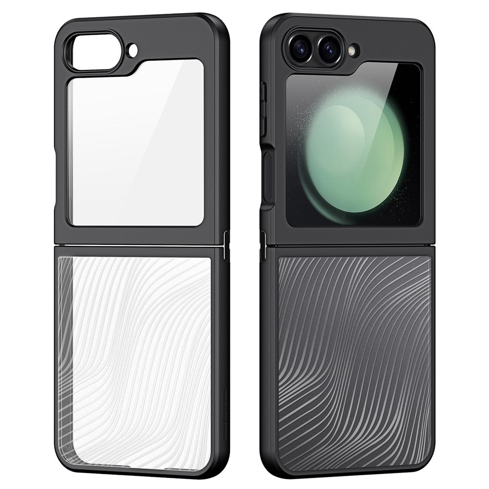 DUX DUCIS Aimo Series For Samsung Galaxy Z Flip7 FE 5G / Z Flip6 5G Black Case Drop Proof TPU+PC Phone Cover (REACH Certification)