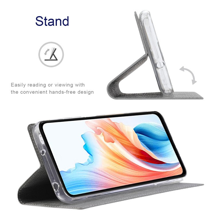 VILI DMX Series For OnePlus 12 5G Case with Card Holder Slot Leather Stand Phone Cover - Grey