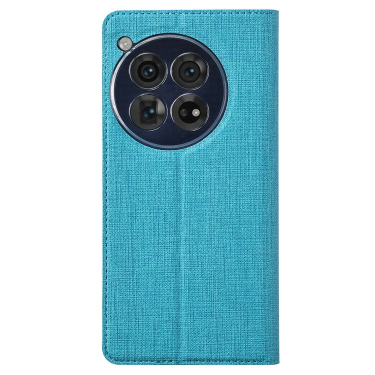 VILI DMX Series For OnePlus 12 5G Case with Card Holder Slot Leather Stand Phone Cover - Blue