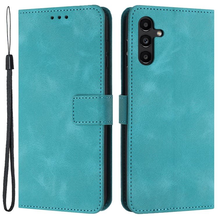 For Samsung Galaxy A14 4G / 5G Case PU Leather Stand View Bookstyle Phone Cover - Green