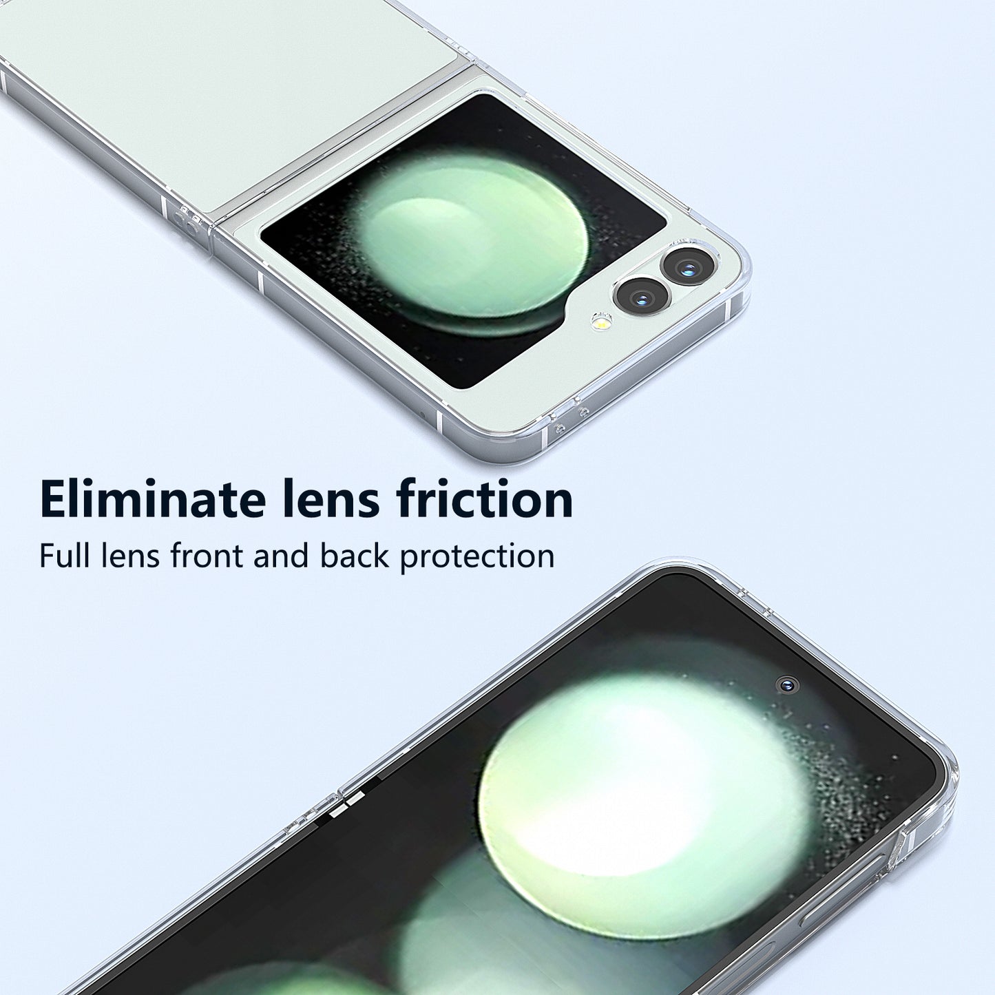 For Samsung Galaxy Z Flip6 5G Case Transparent Hard PC Protective Phone Cover