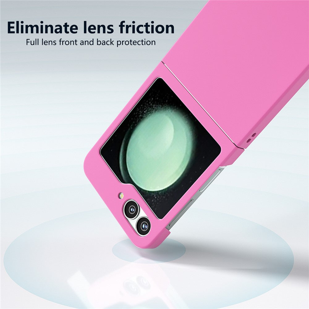 For Samsung Galaxy Z Flip7 FE 5G / Z Flip6 5G Case Skin-feel Hard PC Protective Phone Cover - Rose