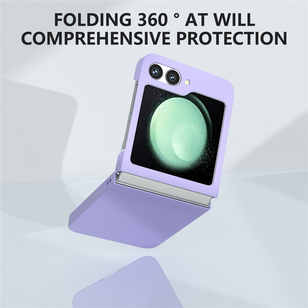 For Samsung Galaxy Z Flip7 FE 5G / Z Flip6 5G Case Skin-feel Hard PC Protective Phone Cover - Purple