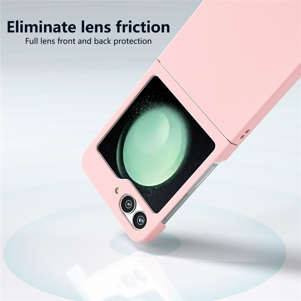 For Samsung Galaxy Z Flip7 FE 5G / Z Flip6 5G Case Skin-feel Hard PC Protective Phone Cover - Pink