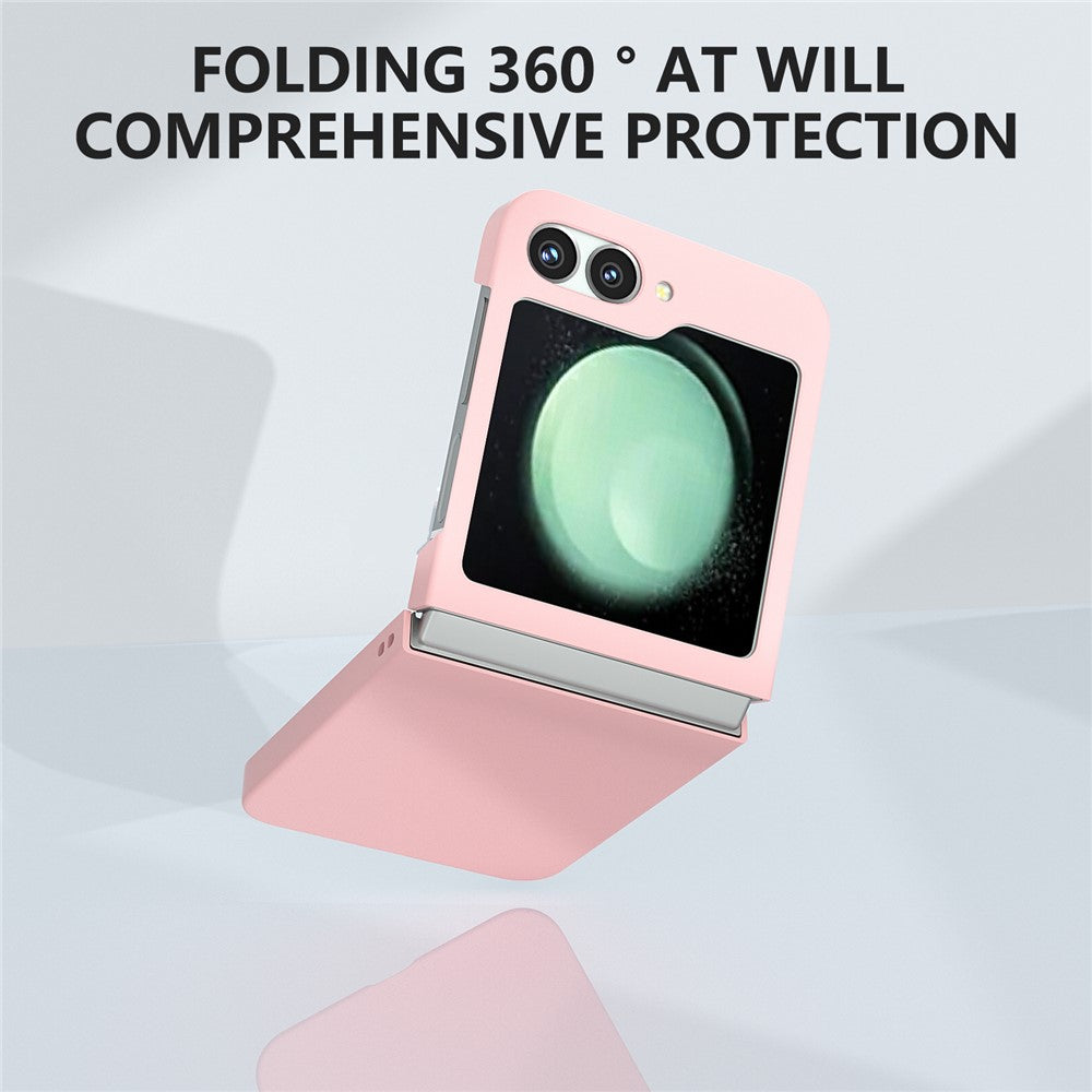 For Samsung Galaxy Z Flip7 FE 5G / Z Flip6 5G Case Skin-feel Hard PC Protective Phone Cover - Pink