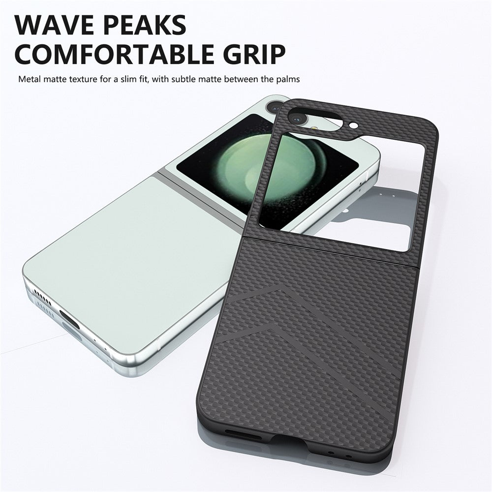 For Samsung Galaxy Z Flip7 FE 5G / Z Flip6 5G Case Hard PC Matte Folding Phone Cover - Black