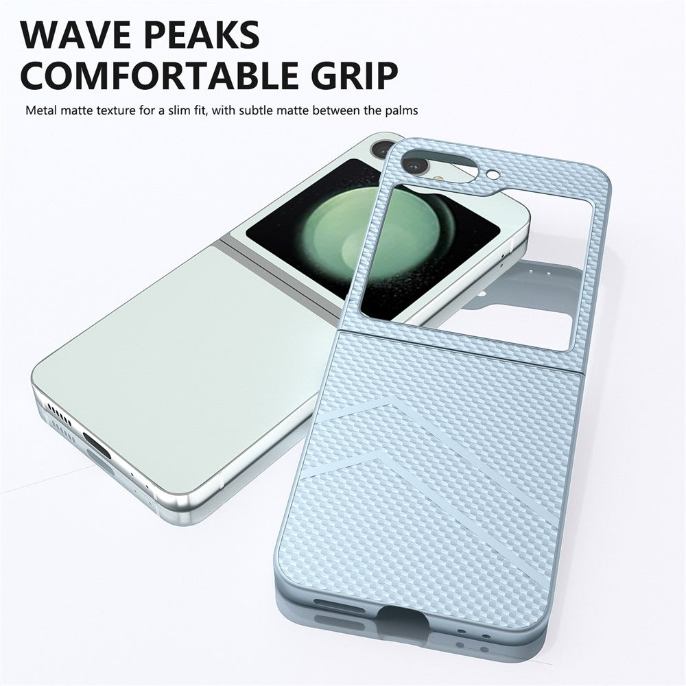 For Samsung Galaxy Z Flip7 FE 5G / Z Flip6 5G Case Hard PC Matte Folding Phone Cover - Blue