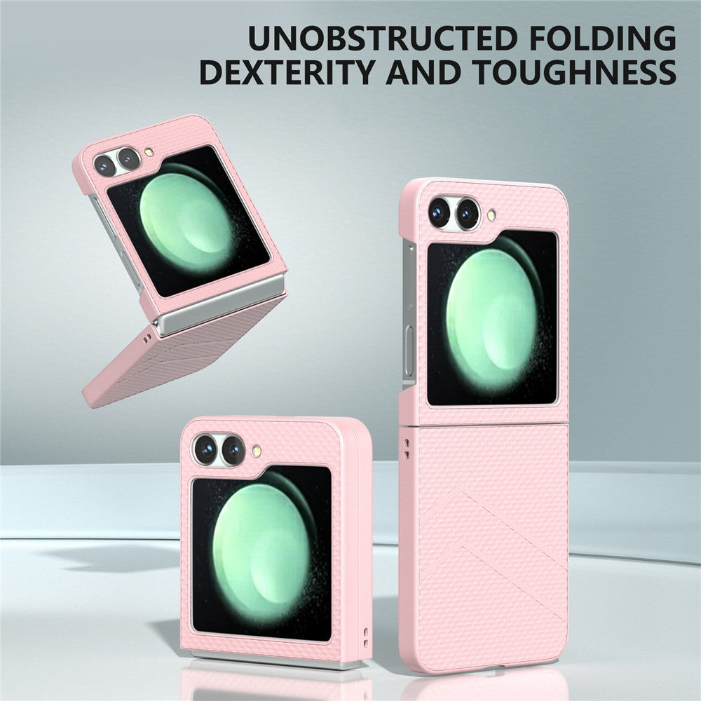 For Samsung Galaxy Z Flip7 FE 5G / Z Flip6 5G Case Hard PC Matte Folding Phone Cover - Pink