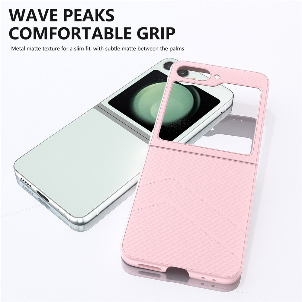 For Samsung Galaxy Z Flip7 FE 5G / Z Flip6 5G Case Hard PC Matte Folding Phone Cover - Pink