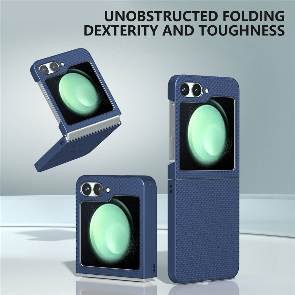 For Samsung Galaxy Z Flip7 FE 5G / Z Flip6 5G Case Hard PC Matte Folding Phone Cover - Dark Blue