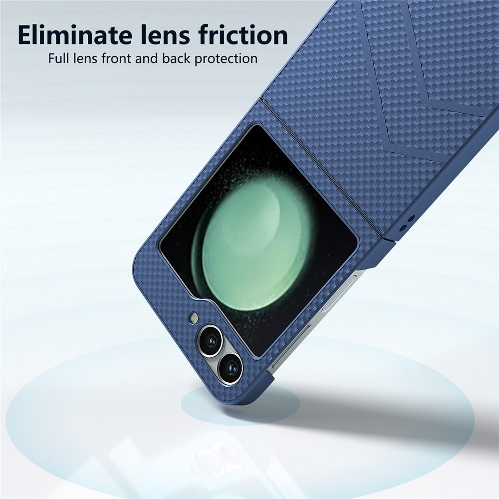 For Samsung Galaxy Z Flip7 FE 5G / Z Flip6 5G Case Hard PC Matte Folding Phone Cover - Dark Blue