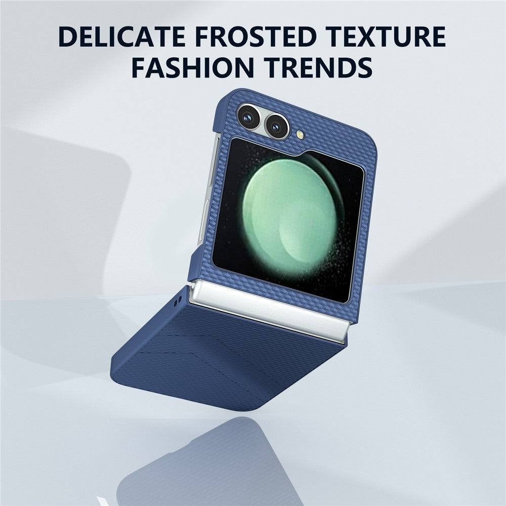 For Samsung Galaxy Z Flip7 FE 5G / Z Flip6 5G Case Hard PC Matte Folding Phone Cover - Dark Blue