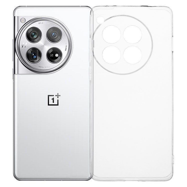 For OnePlus 12 5G Protective Case Glossy Watermark-Free Soft TPU Clear Phone Cover