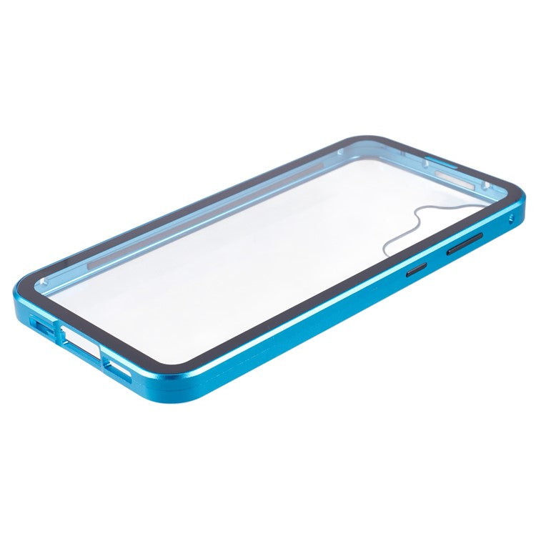 For Samsung Galaxy A35 5G Case Magnetic Full Protection Clear Phone Cover - Blue