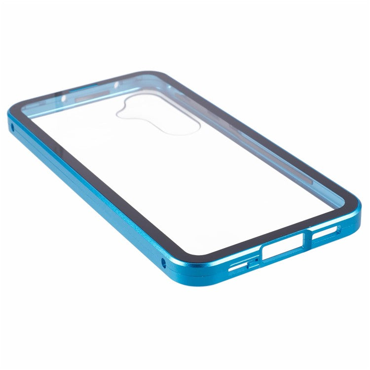 For Samsung Galaxy A35 5G Case Magnetic Full Protection Clear Phone Cover - Blue