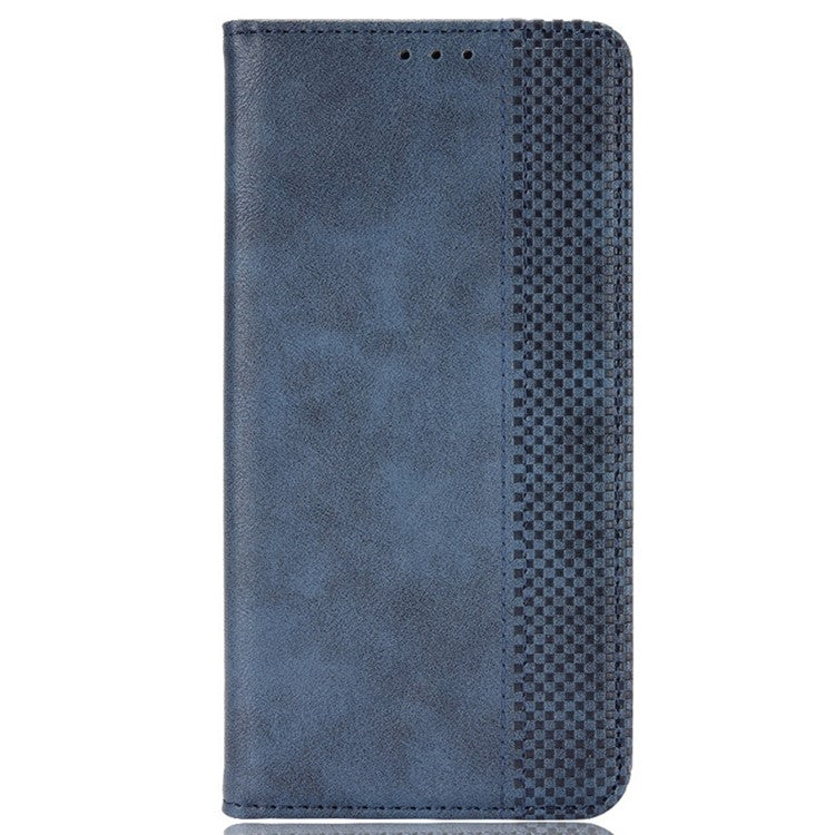 For OnePlus Ace 3V 5G Wallet Case Retro Leather Magnetic Closing Phone Cover - Blue