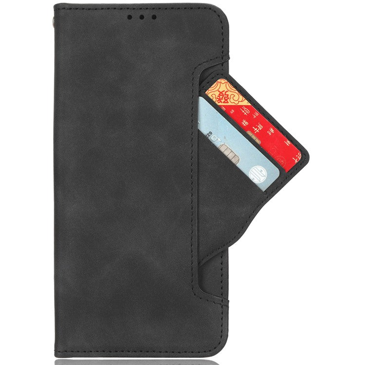 For OnePlus Ace 3V 5G Case Multiple Card Slots Magnetic Closure Leather Phone Cover - Black