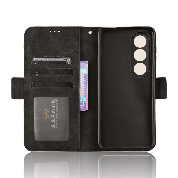 For OnePlus Ace 3V 5G Case Multiple Card Slots Magnetic Closure Leather Phone Cover - Black