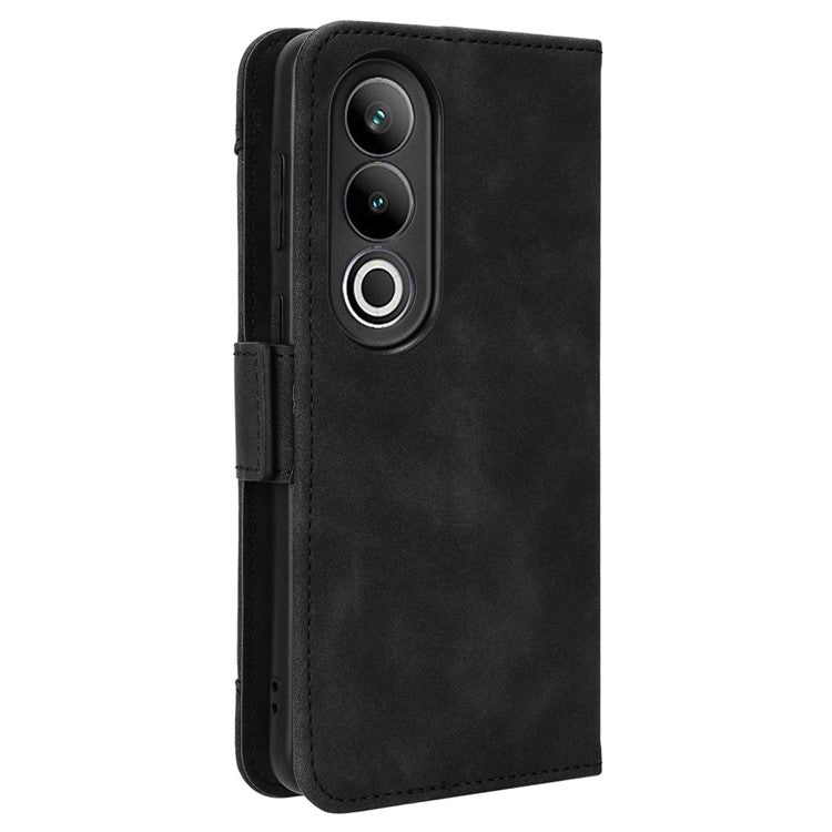 For OnePlus Ace 3V 5G Case Multiple Card Slots Magnetic Closure Leather Phone Cover - Black