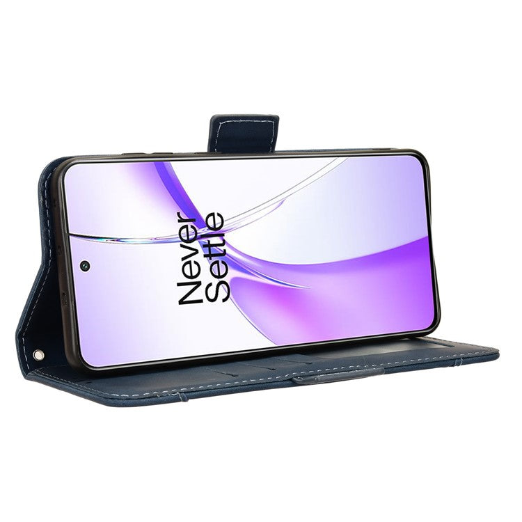 For OnePlus Ace 3V 5G Case Multiple Card Slots Magnetic Closure Leather Phone Cover - Blue