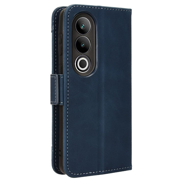 For OnePlus Ace 3V 5G Case Multiple Card Slots Magnetic Closure Leather Phone Cover - Blue